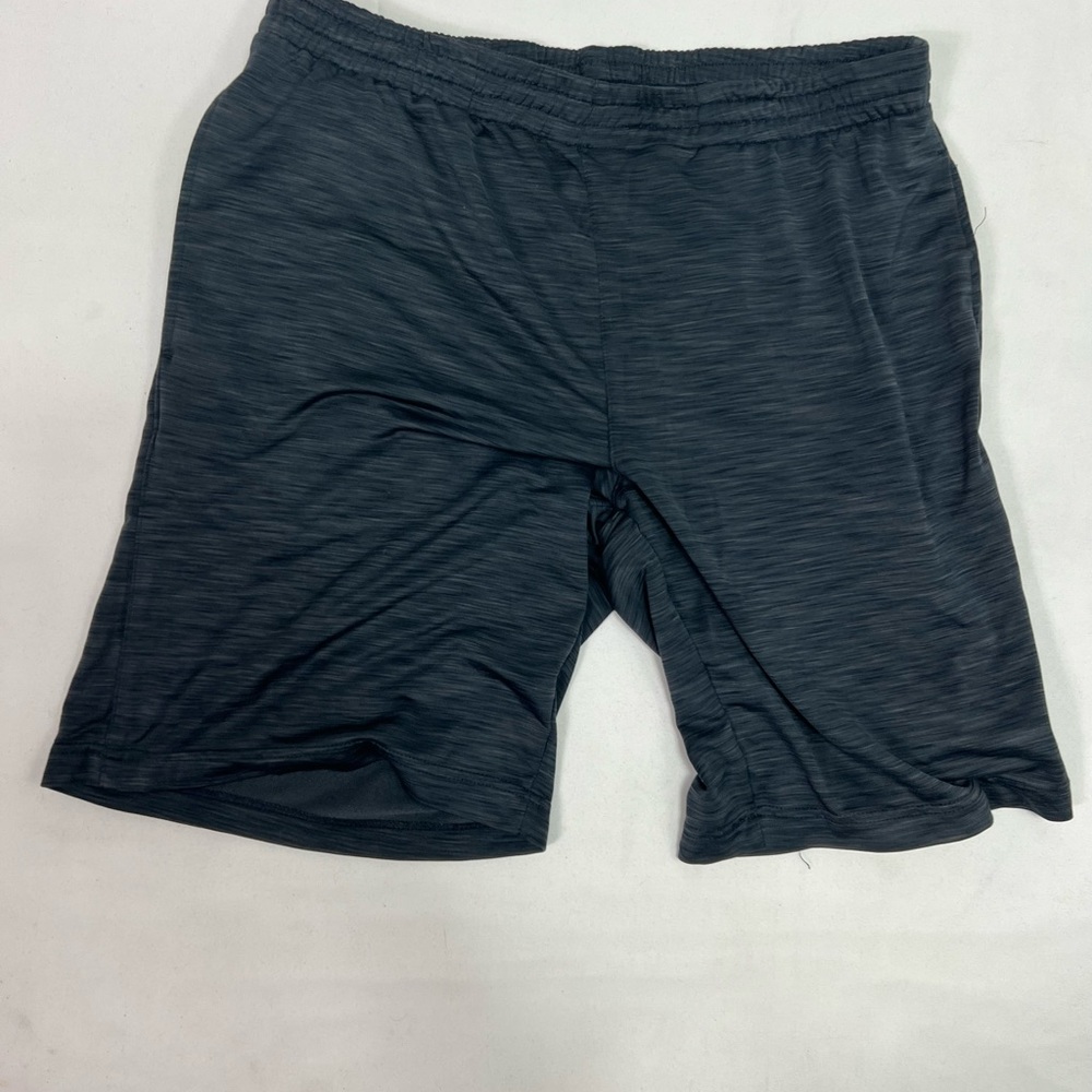 #1704 Basics Grayish Black Stretchy Silk Men’s Shorts | Size: L